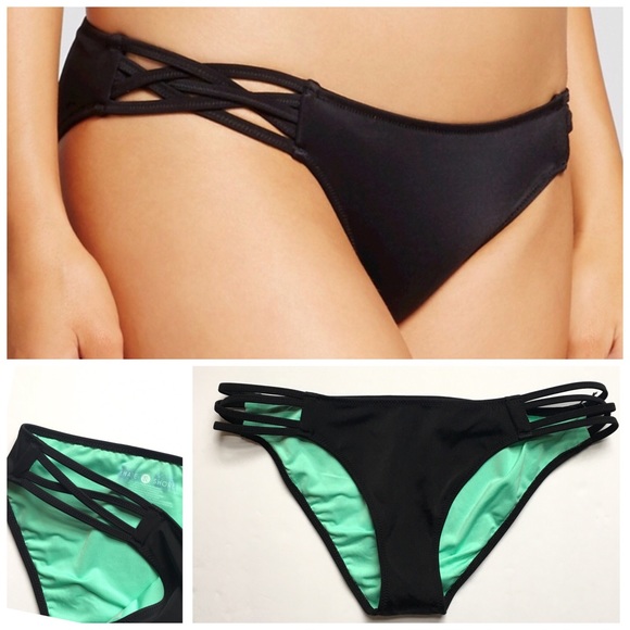 strappy side bikini bottom